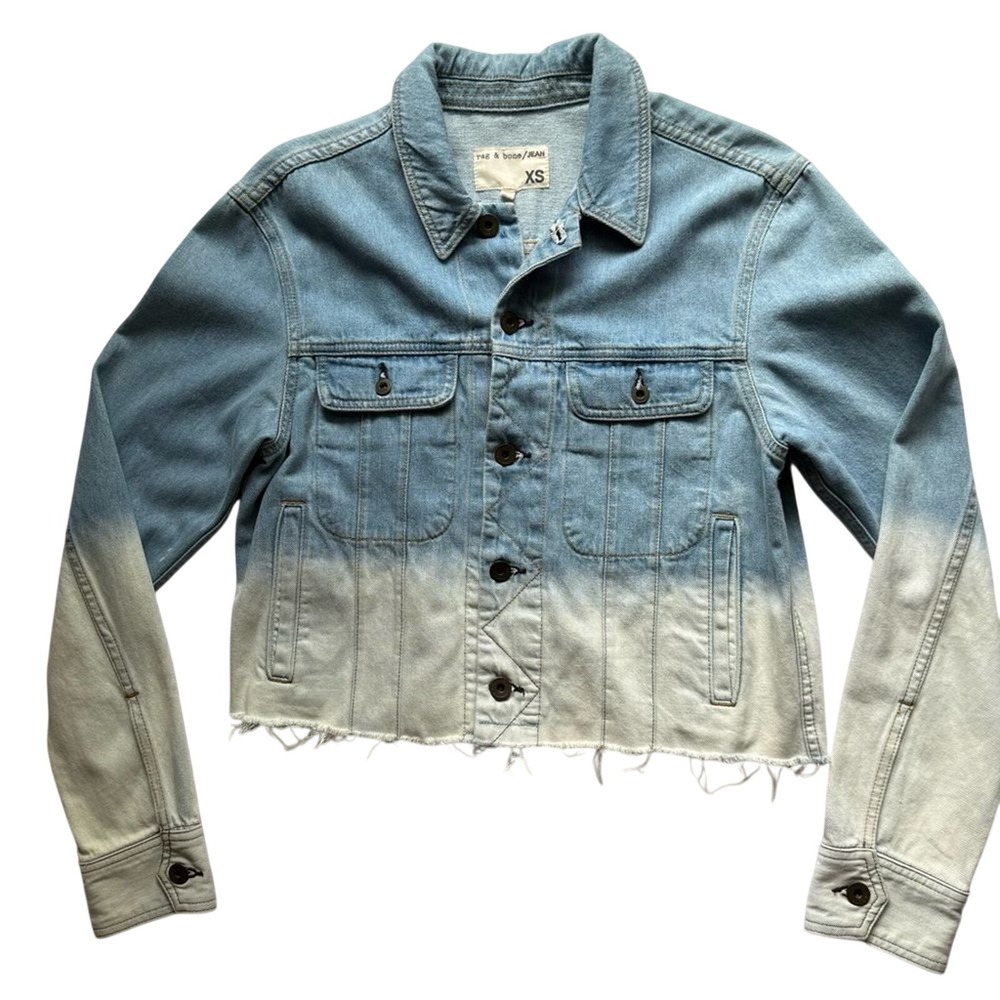 rag & bone | Cropped Ombre Denim Jean Jacket, Women's XS